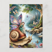 Fairy Land Magisch Bos Briefkaart (Voorkant)