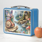  Fairy Land met schattige slak en vlinders (In situ)