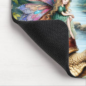 Fairy Land met schattige slak en vlinders Muismat (Hoek)