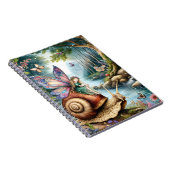  Fairy Land met schattige slak en vlinders Notitieboek (Rechterzijde)