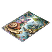  Fairy Land met schattige slak en vlinders Notitieboek (Linkerzijde)