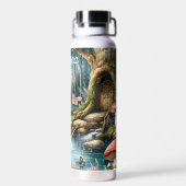  Fairy Land met schattige slak en vlinders Waterfles (Achterkant)