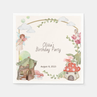 Fairy land verjaardagsfeest servet