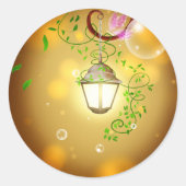 Fairy Lantern Ronde Sticker (Voorkant)