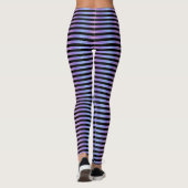 Fairy Lavendel Roze Pastel Ombre Gradient Stripe Leggings (Achterkant)