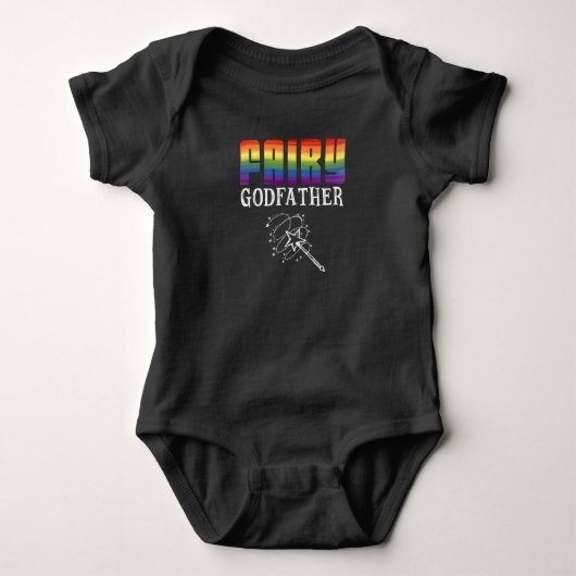 Fairy LGBT Pride Equality Awareness Godfather Romper (Voorkant)