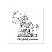 Fairy Library Boek Rubberstempel (Afrduk)