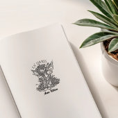  Fairy Library Boek Rubberstempel