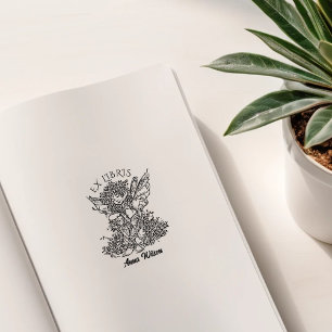  Fairy Library Boek Rubberstempel