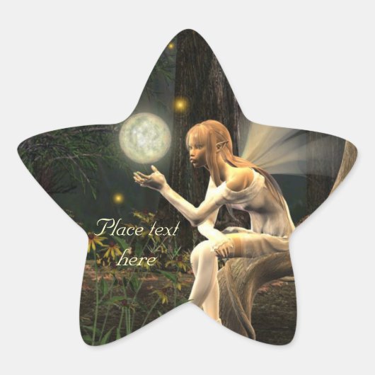 Fairy licht bal sprookjesster stickers (Voorkant)