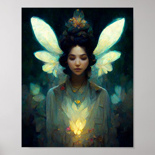 Fairy Light Fantasy Art Poster (Voorkant)