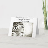 Fairy Light Tabby Cat Fantasy Art Kaart (Achterkant)