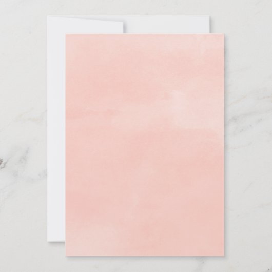 Fairy Lights Blush Bridal Shower Kaart (Achterkant)