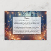 Fairy Lights en Moonlit Forest Magic Wedding Informatiekaartje (Voorkant)