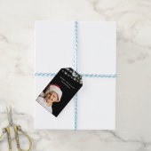 Fairy Lights en uw foto gepersonaliseerd Cadeaulabel (Met Touw)