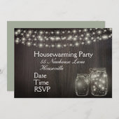 Fairy Lights Housewarming Party Kaart (Voorkant / Achterkant)