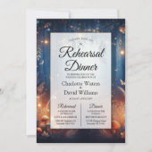 Fairy Lights in een maanverlichte bos repetitie di Kaart (Voorkant)