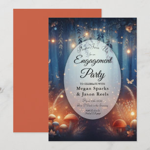 Fairy Lights in een Moonlit Forest Engagement Part Kaart