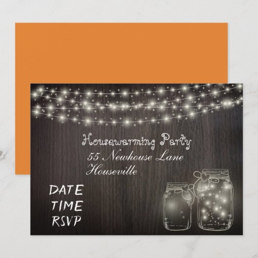 Fairy Lights Kaart (Voorkant / Achterkant)