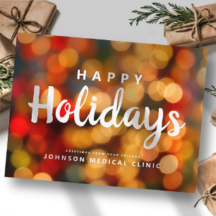 Fairy Lights Medical Clinic Holiday Greetings Briefkaart