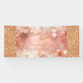 Fairy Lights Roos Gouden Glitter Roze Vrijgezellen Spandoek