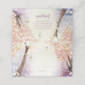 Fairy Lights Roze Coral Paars Forest Boho Plaatskaartje (Buitenkant ongevouwen)