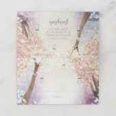 Fairy Lights Roze Coral Paars Forest Boho Plaatskaartje (Buitenkant ongevouwen)