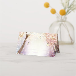 Fairy Lights Roze Coral Paars Forest Boho Plaatskaartje