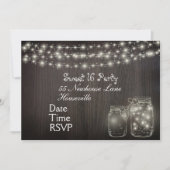 Fairy Lights Sweet sixteen Kaart (Voorkant)