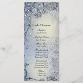 Fairy Lights Whimsy Blue Wedding Programma Programmakaart (Voorkant)