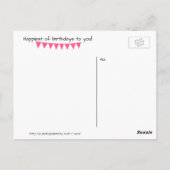 Fairy Lily Birthday Wishes Briefkaart (Achterkant)