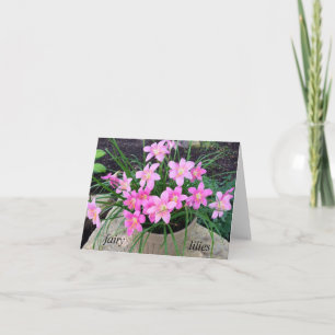 Fairy Lily Note Cards Kaart