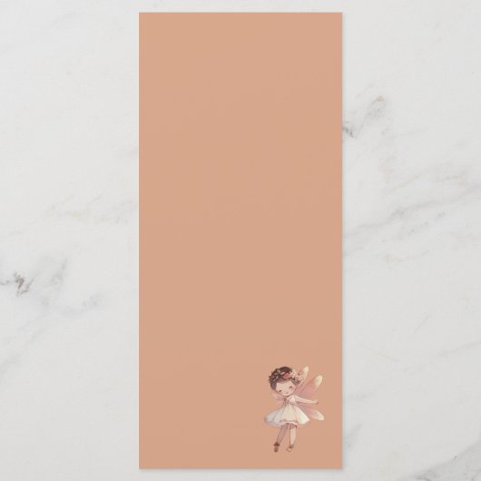 Fairy Magic Boho Platte Menu (Achterkant)