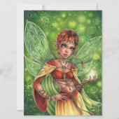 Fairy Magic Fantasy Forest Wings Vrouw Art Kaart (Voorkant)