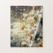 Fairy Magic Tea Party Spring Kitchen Baking Time Legpuzzel (Verticaal)