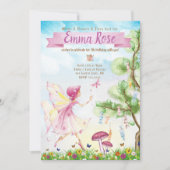 Fairy Magic verjaardagsfeestje Kaart (Voorkant)