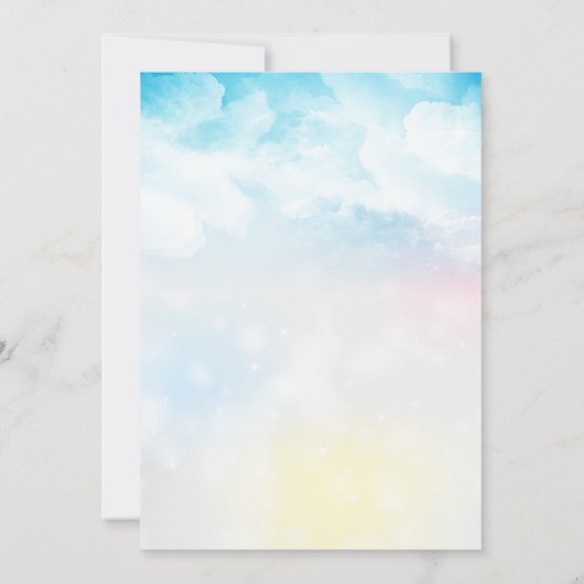 Fairy Magic verjaardagsfeestje Kaart (Achterkant)