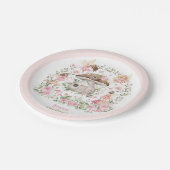 Fairy Magical Forest Garden Girl Baby shower Papieren Bordje (Gekanteld)