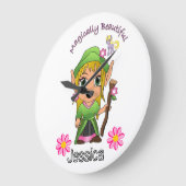 Fairy Magically Beauful Floral Clock Grote Klok (Hoek)