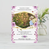 Fairy magie betoverde vuurvliegtuin vlinder kaart (Staand voorkant)