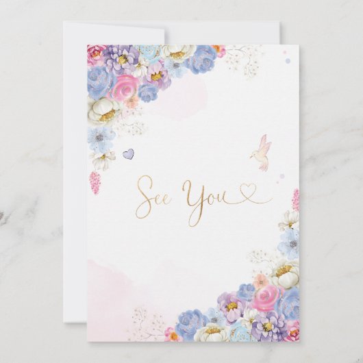 Fairy magische verjaardag kaart (Achterkant)