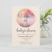 Fairy magische vlieg agarisch - Baby shower Kaart (Staand voorkant)