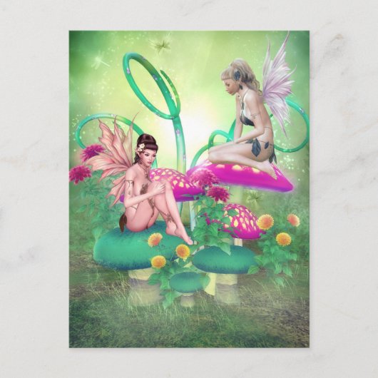 Fairy Meeting Briefkaart (Voorkant)