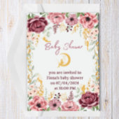 Fairy Meisje Baby shower bloementuin uitnodiging