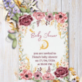 Fairy Meisje Baby shower bloementuin uitnodiging