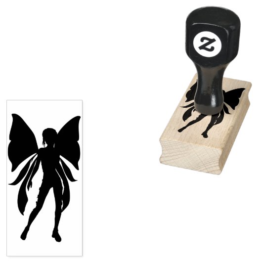 Fairy meisje fantasy kunst rubberstempel (Gestempeld)