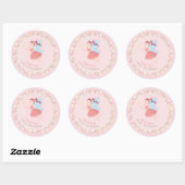 Fairy Meisje Lente Bloemen Roze Dank u Sticker (Vel)