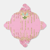 Fairy meisje roze goud glitter sparkle glans magie bedankdoosjes (Uitgevouwen)