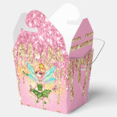 Fairy meisje roze goud glitter sparkle glans magie bedankdoosjes (Geopend)