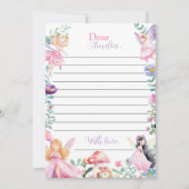 Fairy Meisje Tijd Capsule Note Bericht Kaart (Voorkant)